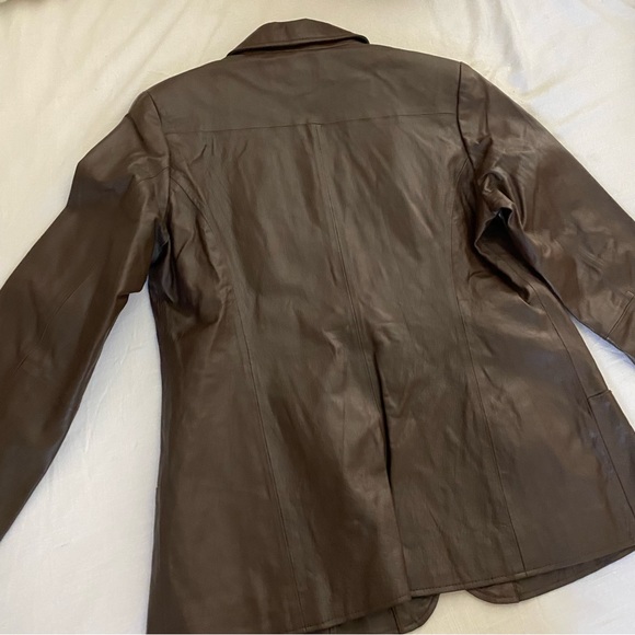 Vintage 70’s brown leather blazer/jacket - Picture 7 of 7